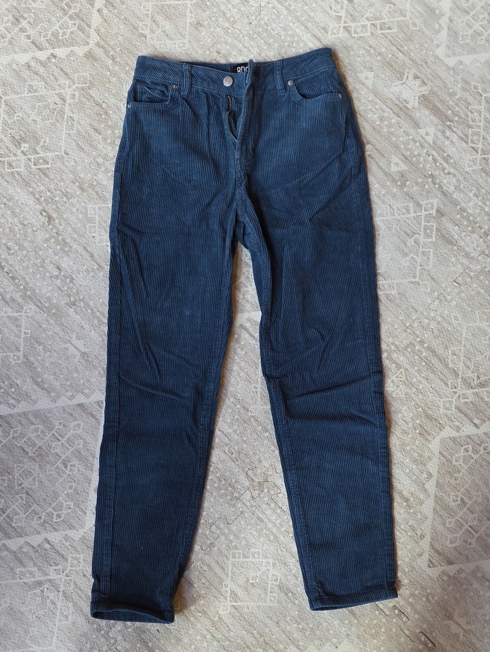 BDG Straight-Leg Corduroy Jeans - Dark Blue